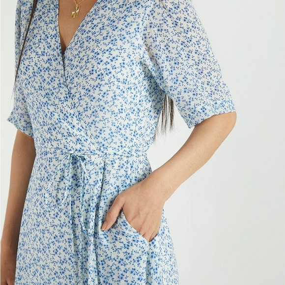 Madewell x Reistor Summer Rains Dress - Forget Me Not - Size Large - Picture 4 of 8